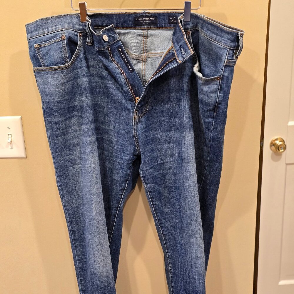 Lucky 181 Relaxed Straight Jeans - Size 46 x 30